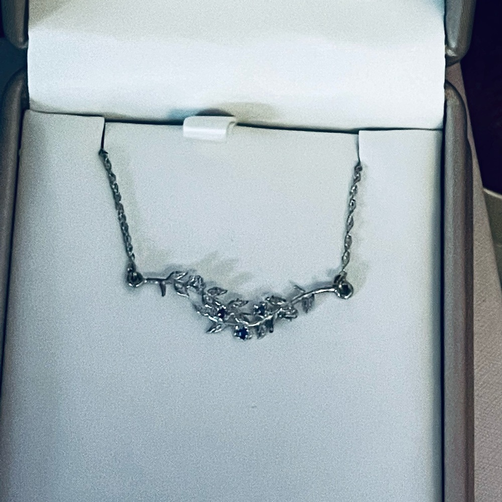 Sterling Silver Branch Necklace - Picture 2 of 3